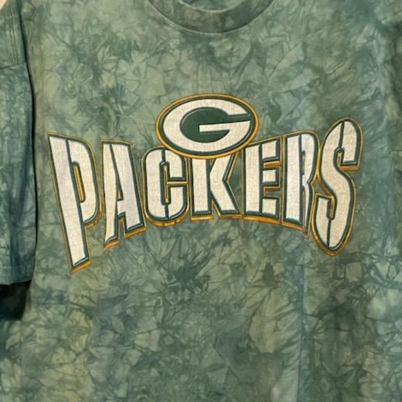 Vintage Liquid Blue Green Bay Packers T-shirt - Picture 4 of 4
